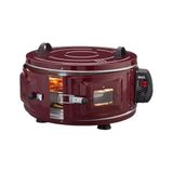 EKONOMİK GROSS YUVARLAK DAVUL FIRIN 1300W - 53CM ALÜMİNYUM TEPSİ ÖN GÖZETLEME CAMI AF-007B (5477)