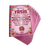 Ekonomik Hediyelik 10 Adet Yasin-I Şerif Pembe 64 Shf. Orta BOY(17X24CM)