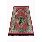 Ekonomik Osmanlı Tafta Seccade - 0150 - Bordo