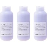 Ekonomik Üçlü Davines Love Hair Smoother Düzleştirici Saç Kremi 150ML - %100 Orijinal %100 Doğal - Standart