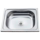 Ekosan 40x50 cm Paslanmaz Krom Mutfak Evyesi Krom Evye - Gri - TEK GÖZLÜ