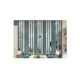 EKOSEHOME 5x100 Cm Gümüş Ayna Pleksi (5 ADET) Yapışkanlı