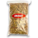 Ekoset 1 kg Geniş Kauçuk Paket Ambalaj Kasa Lastiği 220X5 mm Naturel Renkli Dayanıklı Lastikler