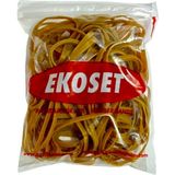 Ekoset 10 cm Kalın Paket Lastiği 50 Adet 100 x 5 mm - Sarı
