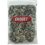 Ekoset 1000 Adet Küçük Paket Lastiği Siyah Beyaz 40mm