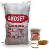 Ekoset 100X5MM Kauçuk Kalın Paket Lastiği 12 kg - Sarı