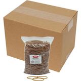 Ekoset 180 mmX3 mm Geniş Kauçuk Paket Ambalaj Lastiği 12KG Koli (180X3) - Sarı