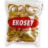 Ekoset 65MM Extra Kalın Paket Lastiği 50 Adet 65X10MM - Sarı - 65MM X 10MM - PAKET LASTİĞİ