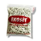 Ekoset Beyaz Paket Ambalaj Toka Lastiği 1000 Adet 40Mm