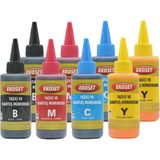 Ekoset Canon uyumlu Tanklı yazıcılar için mürekkep 4 renk 200 ml GI-490 uyumlu - Renkli