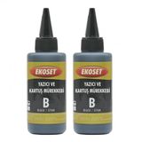 Ekoset Epson L100 L110 L130 L365 L1300 Siyah Muadil Mürekkep 200 Ml