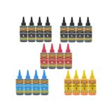 Ekoset Epson L382 L386 Renkli Uyumlu Mürekkep 100 ML 20'li Set
