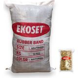 Ekoset Extra Kalın Paket Lastiği 12 kg 65X10MM - Sarı