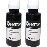 Ekoset Hp Tanklı Yazıcılar Uyumlu Siyah 2x90 ml Mürekkep