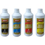 Ekoset Kartuş Dolum Mürekkebi 4 Renk 4 x 500 ml - Renkli