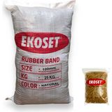 Ekoset Kauçuk Büyük Boy Paket Lastiği 100MM 25 kg - Sarı - 100mm x 1,4 mm - PAKET LASTİĞİ