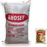 Ekoset Kauçuk Büyük Boy Paket Lastiği 220X5MM 25 kg - Sarı - 220MM X 5MM - PAKET LASTİĞİ