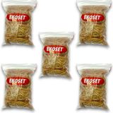 Ekoset Kauçuk Geniş Paket Lastiği 180X3MM 500 Gram 5li Paket - Sarı - 180 MM X 3 MM - PAKET LASTİĞİ