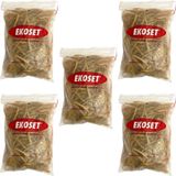 Ekoset Kauçuk Kalın Paket Lastiği 15CM x 5mm 500 Gram 5li Paket - Sarı - 150 MM X 5 MM - PAKET LASTİĞİ