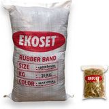Ekoset Kauçuk Kalın Paket Lastiği 180X5MM 25 kg - Sarı - 180MM X 5MM - PAKET LASTİĞİ