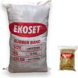 Ekoset Kauçuk Kasa Paket Lastiği 180X4 12 kg - Sarı - 180 MM X 4 MM - PAKET LASTİĞİ