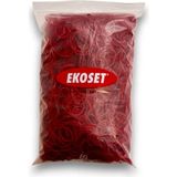 Ekoset Kauçuk Paket Ambalaj Para Lastiği 70 mm Kırmızı 1 kg