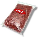 Ekoset Kauçuk Paket Ambalaj Toka Para Lastiği 40 mm Kırmızı 1 kg