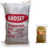 Ekoset Kauçuk Paket Lastiği 120X3MM 25 kg - Sarı - 120 mm x 3 mm