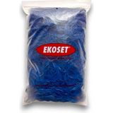 Ekoset Kauçuk Renkli Paket Ambalaj Para Lastiği Mavi 70 mm 1Kg