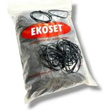 Ekoset Kauçuk Renkli Paket Ambalaj Para Lastiği Siyah 70 mm 1000'LI