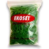 Ekoset Kauçuk Renkli Paket Ambalaj Para Lastiği Yeşil 70 mm 1000'LI