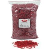 Ekoset Kauçuk Renkli Paket Ambalaj Toka Maydonoz Para Lastiği Kırmızı 1Kg 40 mm