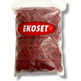 Ekoset Kırmızı Para Lastiği 3000 Adet - 70mm - paket lastiği