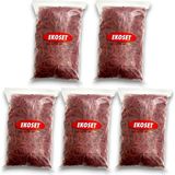 Ekoset Kırmızı Para Lastiği 70MM 5 kg - paket lastiği