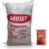 Ekoset Küçük Kırmızı Paket Lastiği 40MM 25 kg - PAKET LASTİĞİ