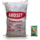 Ekoset Küçük Paket Lastiği Yeşil 40MM 25 kg