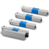 Ekoset oki C330 Oki C331 uyumlu 4 Renk Muadil Toner Kartuş