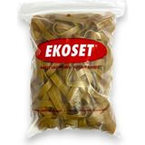 Ekoset Zigzag Yay Bağlama Lastiği 500 Adet - Sarı - 65MM X 10MM - PAKET LASTİĞİ