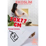 Ekoslim 70X77CM 1 Adet Yapışkanlı Silinebilir Ofis Salon Kaplama Sünger 2mm Duvar Paneli Kağıdı - 70 x 77 cm