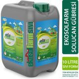 Ekosolfarm %100 Organik Sıvı Solucan Gübresi 10 Litre Siyah Konsantre Formda Üretildi
