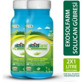 Ekosolfarm Organik Sıvı Solucan Gübresi 2 x 1 Litre Konsantre Organik Sıvı Yaprak Gübre - 2 X 1 Lt