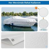 EKOSTAR PE BRANDA KUMAŞI - 140 GR/M2 - 8X8 - Beyaz