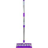 Ekostem Mandallı Tak Çıkar Teleskopik Saplı Mop +1 Yedek Bez - Mor