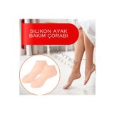 Ekostem Silikon Nemlendirici Spa Jeli Topuk Çorap - Ayak Bakımı Çorabı