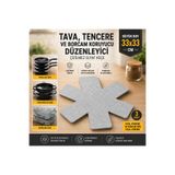 Ekostem Tava Tencere ve Borcam Koruyucu Keçe 33x33 cm – Çizilmeyi Önleyen Düzenleyici Ped 3'lü Set