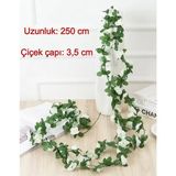 Ekozi Home Yapay Gül Sarmaşık Çiçek 250 Cm - Beyaz