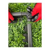 EKPRATİK GARDEN Pratik Garden ENVAPLAS Siyah Strong Düz Çim Ayırıcı Köşe Adaptörü 5 Adet
