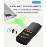 Ekranlı Mini Kablosuz ve Kablolu Barkod Okuyucu Qr Kod 2d Bluetooth Tarayıcı - Siyah