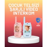 Ekranlı Walkie Talkie Oyuncağı Ses Ve Görüntü Destekli FRTKGT25DYMUCZZZVDO1TELSİZ-2
