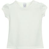 Ekru Basic Kız Bebek Çıtçıtlı Sıfır Yaka Karpuz Kol Tişört - 6 - 9 Ay